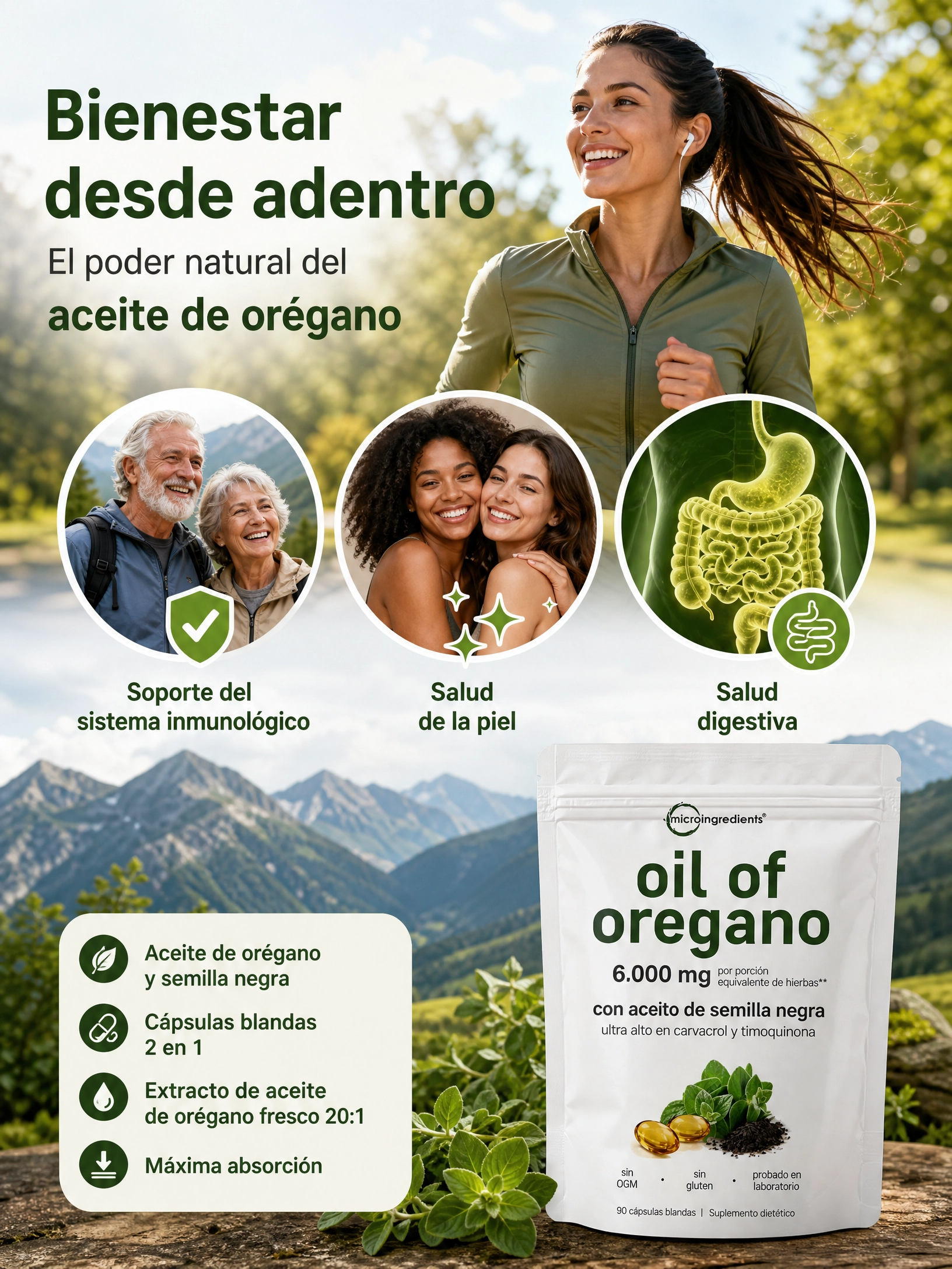 Aceite de Orégano con Semilla Negra