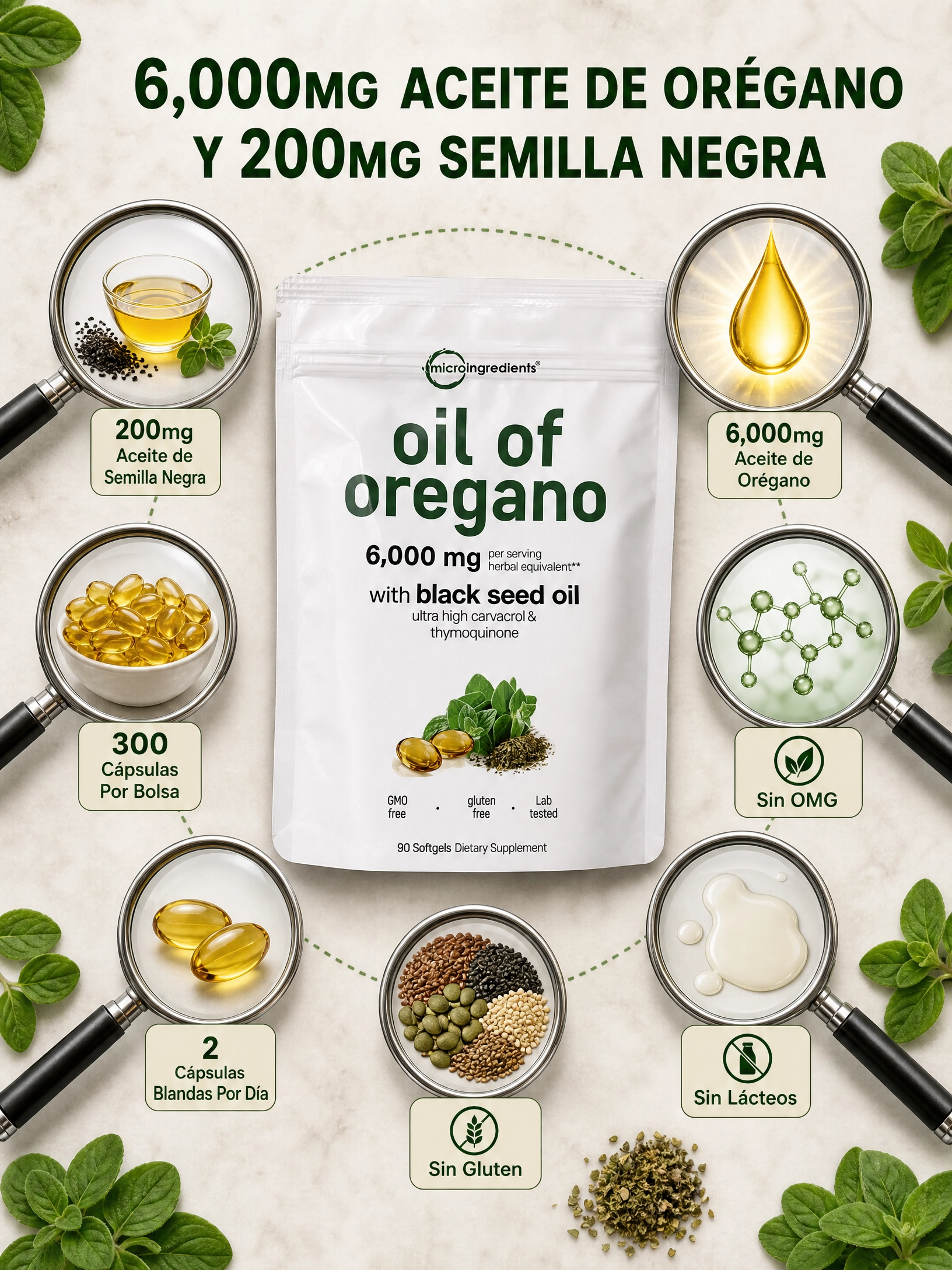 Aceite de Orégano con Semilla Negra