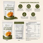 Cápsulas de Aceite de Semillas de Calabaza con Palma enana