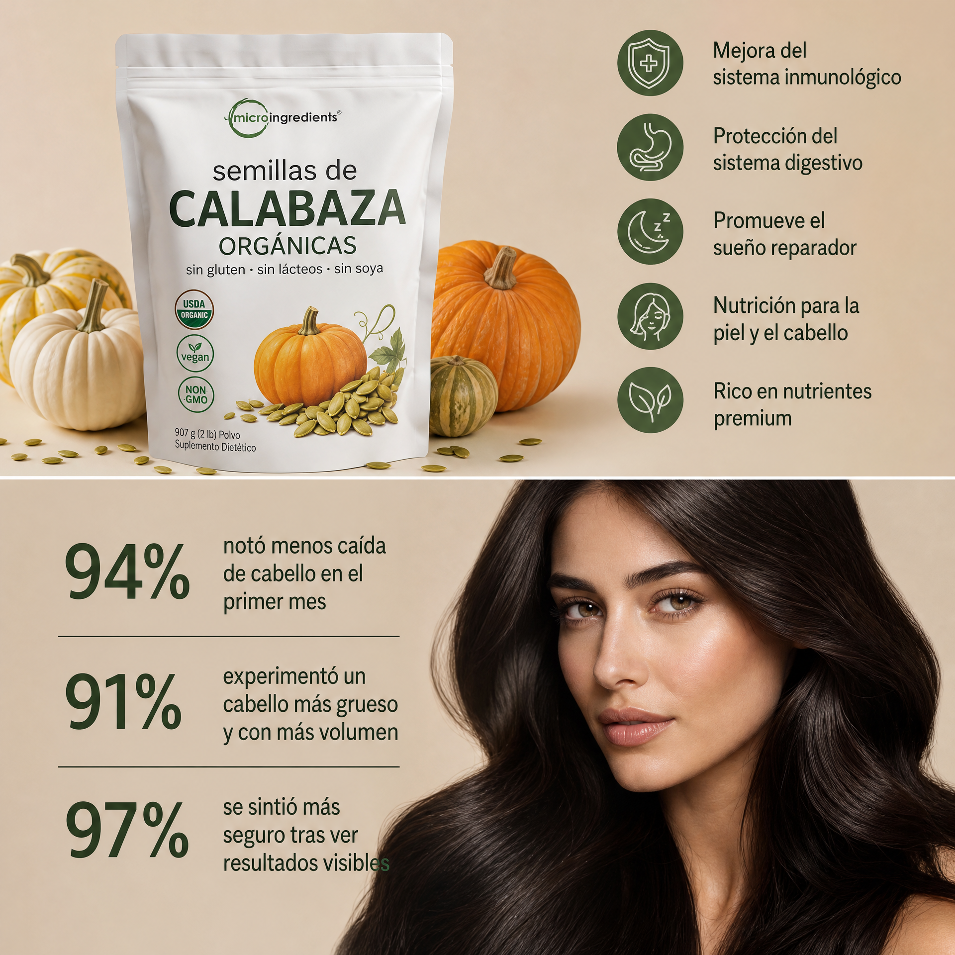 Cápsulas de Aceite de Semillas de Calabaza con Palma enana